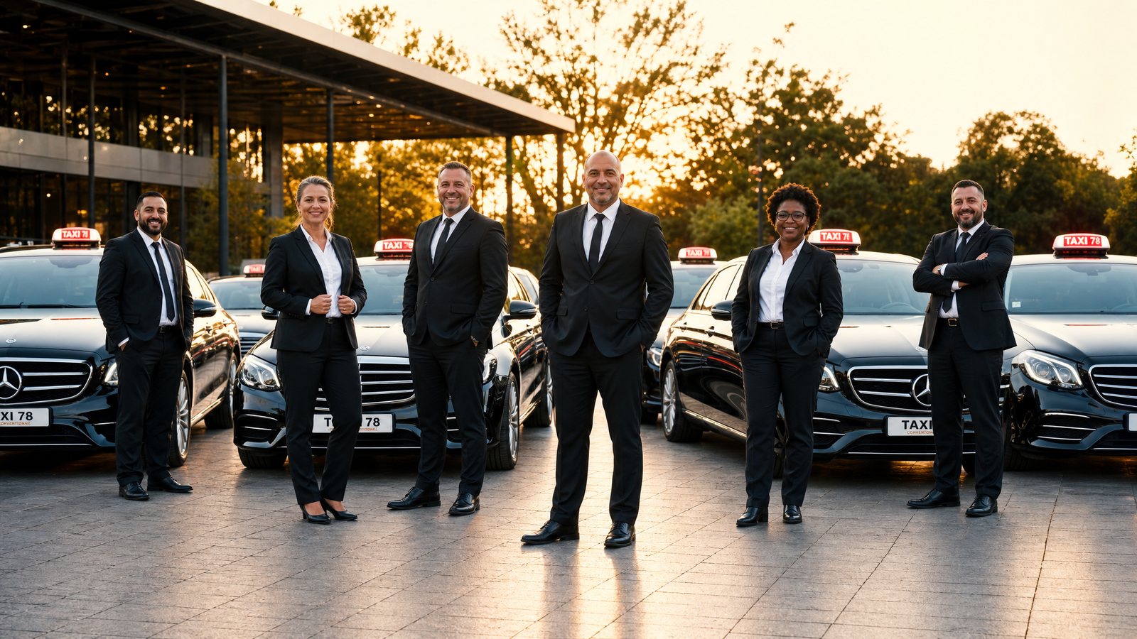 L'équipe de chauffeurs Taxi 78 du Grand Mantois